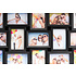 Decopatent XL Fotolijst collage voor 28 Foto's van 10 x 15 & 15 x 10 Cm - Fotolijsten Collage voor foto formaat 14x 10x15 Cm & 14x 15x10 Cm - Fotogalerij fotocollage - Fotolijstje met 28 fotokaders - Fotokader - Afm: 103.5 x 60.5 Cm - Zwart - Decopatent®