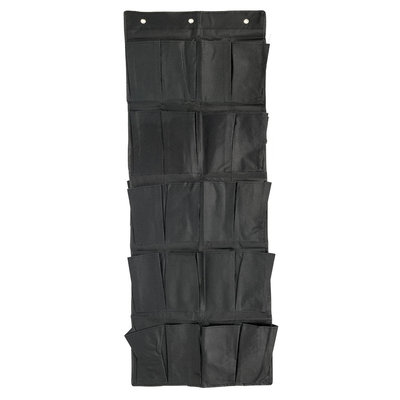 Decopatent Hangende Deur Schoenenzak voor 10 paar Schoenen - Opbergen van Schoenen aan Deur - Schoenenkast -  Schoenenzak - Schoenen oragnizer - Schoenenzak - Schoenen Opbergsysteem - Kleur: Zwart - Decopatent®