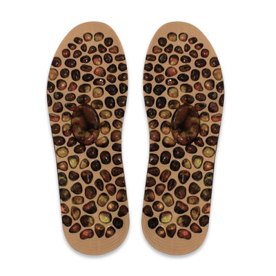 Decopatent Comfortabele Gel Massage Inlegzooltjes met Stenen acupunctuur punten voor voeten - Massage steen inlegzooltjes - Massage stones - Inlegzolen zijn eenvoudig op uw maat te knippen. Geschikt voor Maat: 35 tm 40 - Dames / Vrouwen - Decopatent®