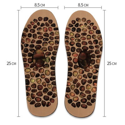 Decopatent Comfortabele Gel Massage Inlegzooltjes met Stenen acupunctuur punten voor voeten - Massage steen inlegzooltjes - Massage stones - Inlegzolen zijn eenvoudig op uw maat te knippen. Geschikt voor Maat: 35 tm 40 - Dames / Vrouwen - Decopatent®