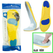 Decopatent Comfortabele Gel/Foam SPORT Inlegzooltjes voor Indoor & Outdoor Sport - Schokdempend - Inlegzooltjes voor tijdens het Sporten - Sport schoenen zooltjes / Inlegzolen - Sport Inlegzool Maat: 41 tm 43 - Heren / Dames - Decopatent®