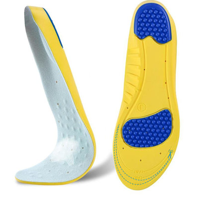Decopatent Comfortabele Gel/Foam SPORT Inlegzooltjes voor Indoor & Outdoor Sport - Schokdempend - Inlegzooltjes voor tijdens het Sporten - Sport schoenen zooltjes / Inlegzolen - Sport Inlegzool Maat: 41 tm 43 - Heren / Dames - Decopatent®