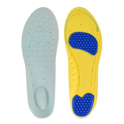 Decopatent Comfortabele Gel/Foam SPORT Inlegzooltjes voor Indoor & Outdoor Sport - Schokdempend - Inlegzooltjes voor tijdens het Sporten - Sport schoenen zooltjes / Inlegzolen - Sport Inlegzool Maat: 41 tm 43 - Heren / Dames - Decopatent®