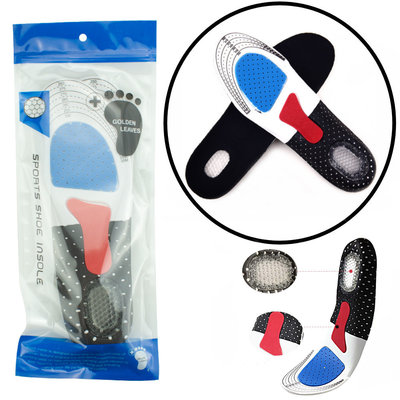 Decopatent Comfortabele Foam SPORT Inlegzooltjes voor Indoor & Outdoor Sport - Schokdempend - Inlegzooltjes voor tijdens het Sporten - Sport schoenen zooltjes / Inlegzolen - Sport Inlegzool Maat: 40 tm 46 - Heren / Dames - Decopatent®