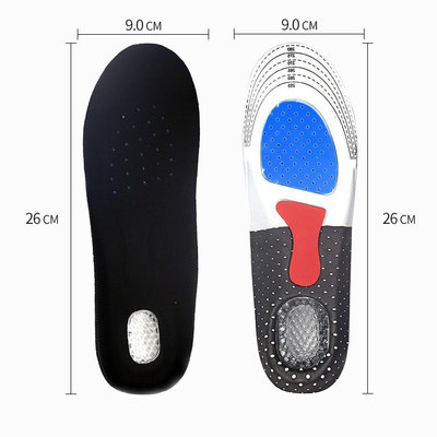 Decopatent Comfortabele Foam SPORT Inlegzooltjes voor Indoor & Outdoor Sport - Schokdempend - Inlegzooltjes voor tijdens het Sporten - Sport schoenen zooltjes / Inlegzolen - Sport Inlegzool Maat: 36 tm 40 - Dames / Heren - Decopatent®