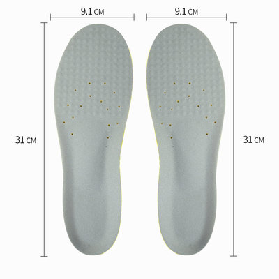 Decopatent Comfortabele Foam SPORT Inlegzooltjes voor Indoor & Outdoor Sport - Schokdempend - Inlegzooltjes voor tijdens het Sporten - Sport schoenen zooltjes / Inlegzolen - Sport Inlegzool Maat: 41 tm 46 - Heren / Dames - Decopatent®