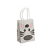 Decopatent 12 STUKS MIX Vrolijke Dieren Traktatie Uitdeel papieren zakjes met handvat - Uitdeelzakjes - Gift bags - Cadeauzakjes - Papieren tasjes - Papieren Draagtas - Jongens & Meisjes - Kinderfeestje - Afm. 11 x 6 x 15 Cm. - Decopatent®