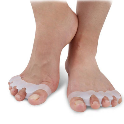 Decopatent Foot Care Teenspreider / Teencorrector voor uw Tenen - Grote teenspreider - Hallux valgus - Tenencorrector - Teen ondersteuner - Tenenspreiders - Siliconen Tenen Corrector - Correctors - Hamertenen - One Size - Decopatent®