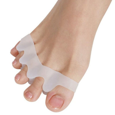 Decopatent Foot Care Teenspreider / Teencorrector voor uw Tenen - Grote teenspreider - Hallux valgus - Tenencorrector - Teen ondersteuner - Tenenspreiders - Siliconen Tenen Corrector - Correctors - Hamertenen - One Size - Decopatent®