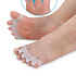 Decopatent Foot Care Teenspreider / Teencorrector voor uw Tenen - Grote teenspreider - Hallux valgus - Tenencorrector - Teen ondersteuner - Tenenspreiders - Siliconen Tenen Corrector - Correctors - Hamertenen - One Size - Decopatent®