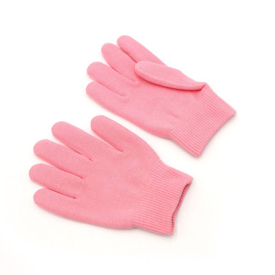 Decopatent Spa Gel Handschoenen - Oil Moisturising Gel Gloves - Hydraterend en Verzachtend voor je Handen - Voorkomt Droge hand Huid - Jojoba Olie - Vitamine E - Lavendelk Olie - Huidverzorging - Kleur: Roze - Decopatent®