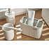 Decopatent Decopatent® Badkamerset 7 Delig - Toiletaccessoires Set - Toiletborstel met houder - Tandborstelhouder - Zeeppompje - Bekers - Wit