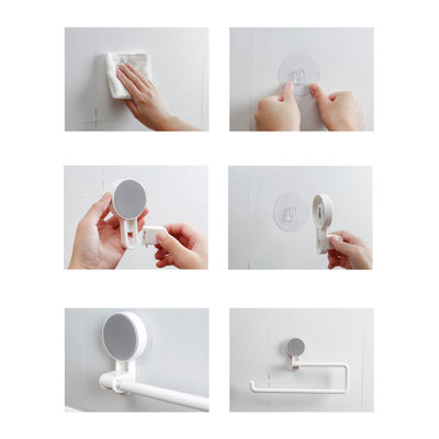 Decopatent Handdoekstang / Keukenrol houder voor Muur / Wand Bevestiging - handdoekhouder Keuken / Badkamer - Wand Handdoekenrek Stang Houder met ophang Haak - Ophangbaar handdoek rek - Handoekstang - Zonder Boren - Decopatent®