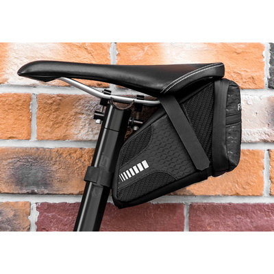 Decopatent PRO Fiets Zadeltas - Grote Capaciteit Zadeltas voor Racefiets / Fiets / Koersfiets / Mountainbike / MTB fietsen / Wielrennen - Professionele Zadeltas - Racefiets zadeltas / Fietstas - Zadeltasjes - Koersfiets Zadel Tas - Zwart - Decopatent®