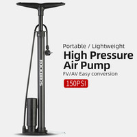 Decopatent High Pressure PRO Fietspomp 150 Psi met drukmeter en Slang - Fietspomp Voor Ventielen - Bike Pump - Staande Voet Pomp - Fiets Luchtpomp met Manometer - Fietspompen voor Racefiets, Fiets, Mtb etc - Decopatent®