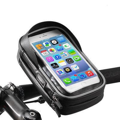 Decopatent PRO 360 Graden Draaibare Waterdichte Fiets stuurtas + Telefoonhouder en opbergvak - Fiets stuur tas - Telefoonhouder Fiets Waterdicht - Mobielhouder fiets - Fietstas telefoon - iPhone X/7/8 - Samsung Galaxy etc. - Universeel tot 6 inch - Decopatent®