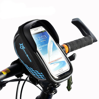 Decopatent PRO Waterdichte fiets stuurtas met Telefoonhouder en opbergvak - Fiets stuur smartphone tas - Telefoonhouder Fiets Waterdicht - Mobielhouder fiets - Fietstas telefoon - Universeel voor telefoons tot 5.8 inch - Decopatent®