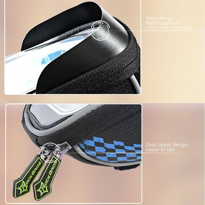 Decopatent PRO Waterdichte fiets stuurtas met Telefoonhouder en opbergvak - Fiets stuur smartphone tas - Telefoonhouder Fiets Waterdicht - Mobielhouder fiets - Fietstas telefoon - Universeel voor telefoons tot 5.8 inch - Decopatent®