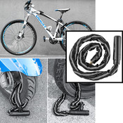 Decopatent Hoogwaardig Kettingslot Fiets / Motoren / Scooters - Metalen Fiets slot kettingslot - Zware kwaliteit kabelslot - Fietsslot Metaal- Scooterslot - Motorslot - Kettingsloten gehard staal - Slot Lengte: 116 Cm - Decopatent®