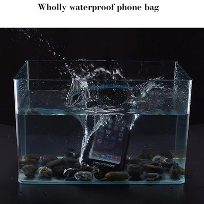 Decopatent PRO Fiets frametas met Telefoonhouder - Waterbestendige Dubbele Fietstassen afneembare Touchscreen telefoon houder - Frametas Racefiets/Fiets/Koersfiets/Mountainbike/MTB fietsen - Regenbestendige Fiets Frametas - 6.0 Inch Gsm's - Zwart - Decopatent®