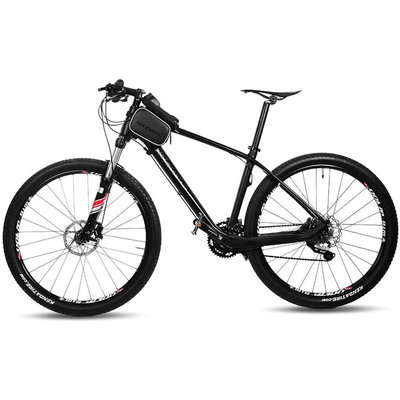 Decopatent PRO Fiets frametas met Telefoonhouder - Waterbestendige Dubbele Fietstassen afneembare Touchscreen telefoon houder - Frametas Racefiets/Fiets/Koersfiets/Mountainbike/MTB fietsen - Regenbestendige Fiets Frametas - 6.2 Inch Gsm's - Zwart - Decopatent®