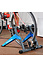 Decopatent Fietstrainer - Rollenbank fiets 26"- 28" inch of 700C wielen - Ergotrainer -  Opvouwbaar Hometrainer voor Racefiets of Mountainbike (Mtb) - Fiets Magnetische Turbo Trainer - Aluminium Fiets trainer - Kleur: Blauw - Decopatent®