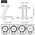 Decopatent Fietsenrek Voor of Achterwiel - Fietsen Rek Racefiets, Mountainbike, Mtb etc - Fietshouder - Achterwiel Standaard / Voorwiel Standaard - Bike stand - fietsstandaard fietsen 24" 26" 27,5" inch en 700C - Aluminium - Opvouwbaar - Wit - Decopatent®