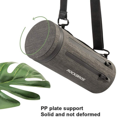 Decopatent PRO Fiets frametas voor Stuur of aan fietsframe - Waterbestendige frame Fietstas - Frametas Racefiets / Fiets / Koersfiets / Mountainbike / MTB fietsen / Electrische fiets / E-Bike- Regenbestendige Fiets Frametas - Grijs - Decopatent®