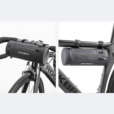 Decopatent PRO Fiets frametas voor Stuur of aan fietsframe - Waterbestendige frame Fietstas - Frametas Racefiets / Fiets / Koersfiets / Mountainbike / MTB fietsen / Electrische fiets / E-Bike- Regenbestendige Fiets Frametas - Grijs - Decopatent®