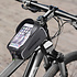 Decopatent PRO Waterdichte fiets Frametas met Telefoonhouder en opbergvak - Fiets frame smartphone tas - Telefoonhouder Fiets Waterdicht - Mobielhouder fiets - Fietstas telefoon - iPhone X/7/8 - Samsung Galaxy etc. - Universeel tot 6.5 inch - Decopatent®