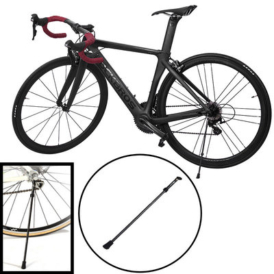 Decopatent PRO Fietsstandaard Mountainbike / Mtb fiets standaard 24"- 28" Inch - Fietsstandaard Enkel 35.5 cm - Zijstandaard Fiets Universeel - Quick Release Mountainbike standaard - Eenvoudige montage - Carbon Steel Kickstand - Decopatent®