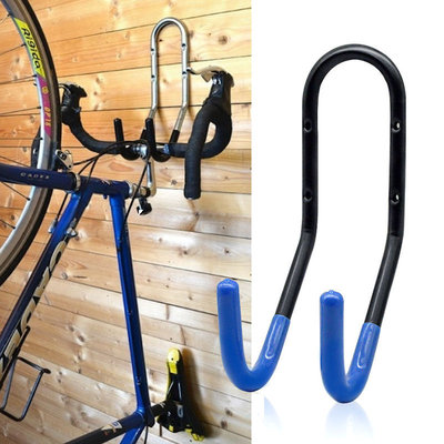 Decopatent Muur Ophangsysteem voor 1 Fiets - Fiets ophangen aan Stuur - Ophang systeem fiets - Fiets Houder muur - Wandmontage - Fiets ophangen aan muur - Ophangbeugel fiets voor Wand montage - Decopatent®