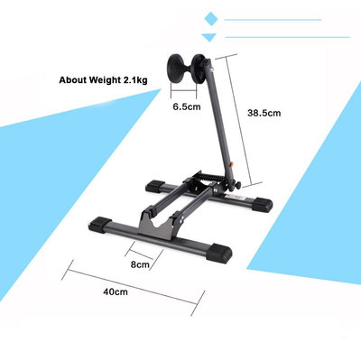 Decopatent Fietsenrek Voor of Achterwiel - Fietsen Rek Racefiets, Mountainbike, Mtb etc - Fietshouder - Achterwiel Standaard / Voorwiel Standaard - Bike stand - fietsstandaard fietsen 24" 26" 27,5" inch en 700C - Opvouwbaar - Zwart - Decopatent®