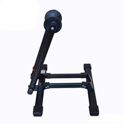 Decopatent Fietsenrek Voor of Achterwiel - Fietsen Rek Racefiets, Mountainbike, Mtb etc - Fietshouder - Achterwiel Standaard / Voorwiel Standaard - Bike stand - fietsstandaard fietsen 24" 26" 27,5" inch en 700C - Opvouwbaar - Zwart - Decopatent®