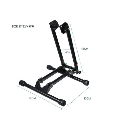 Decopatent Fietsenrek Voor of Achterwiel - Fietsen Rek Racefiets, Mountainbike, Mtb etc - Fietshouder - Achterwiel Standaard / Voorwiel Standaard - Bike stand - fietsstandaard fietsen 24" 26" 27,5" inch en 700C - Opvouwbaar - Zwart - Decopatent®