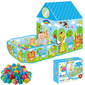 Decopatent Ballenbak met Speeltent - Incl 50 Stuks Ballenbak Ballen - Baby - Peuter - Speeltent voor kinderen - Ballentent Popup