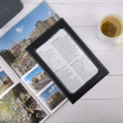 Decopatent Tafel Loep - Vergrootglas met LED verlichting - Loep 2.5x - Vergrootglas Lezen - Voor Slechtziende - 24 x 16 x 11.5 Cm