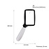 Decopatent Hand Loep LED verlichting - 3x Vergroting - Vergrootglas slechtziende - Handloep - Inklapbaar Lees licht - Magnifier