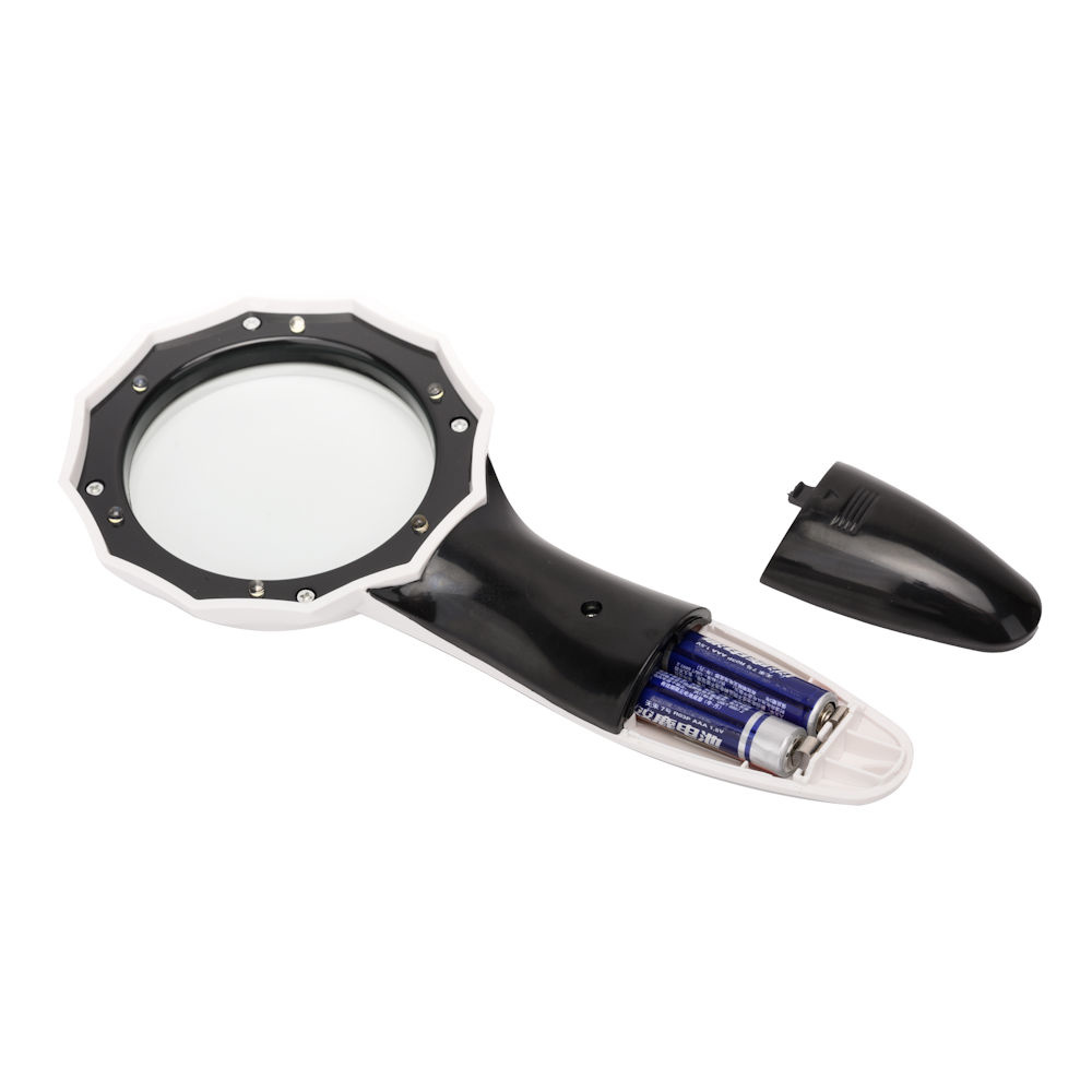 Hand Met Vergrootglas, Vergrootglas Lezen Reparatie Tennisracket