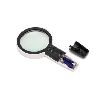 Decopatent Decopatent® Hand Loep met LED verlichting - 3x Vergroting - Lees Vergrootglas - Lezen voor Ouderen Slechtziende - 20.5x11x3.2 Cm