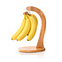 Decopatent Bananenhouder - Bamboe - Bananenhanger met ophanghaak - Druivenhouder - Hout - Fruitmand Banaan ophangen - Bananenhaak