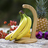 Decopatent Bananenhouder - Bamboe - Bananenhanger met ophanghaak - Druivenhouder - Hout - Fruitmand Banaan ophangen - Bananenhaak