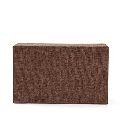 Decopatent XXL Tissuedoos met 3 Vakken - Textiel - Tissuebox voor tissues - Tissue box houder - Tissuehouder opbergvakken - Bruin