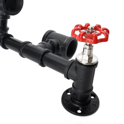 Decopatent Wand Wijnrek voor 3 Wijnflessen - Metaal - Vintage - Flessenrek voor 3x wijnfles - Muur Wijnrek - Wijnrekje - Zwart