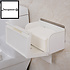 Decopatent Dubbele Toiletrolhouder - Hangende Wc Rolhouder - 2 Wc Rollen - Wc papier rol - Zonder boren - Met telefoonhouder