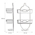 Decopatent Doucherek voor over Douchekop - 3 Laags - Doucherekje Hangend douchestang - Badrek - Metaal - Douchemandje  - Rvs