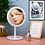 Decopatent Beauty Breeze Mirror - Make-Up Spiegel met LED Verlichting & Ventilatie - 360° Draaibaar - Make Up 5x Vergrootspiegel