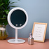 Decopatent Beauty Breeze Mirror - Make-Up Spiegel met LED Verlichting & Ventilatie - 360° Draaibaar - Make Up 5x Vergrootspiegel