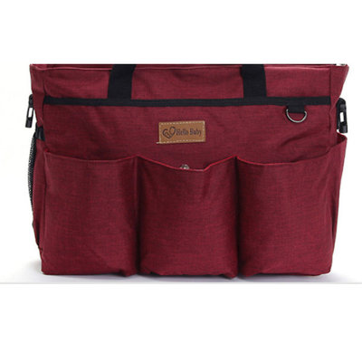 Decopatent Luiertas Schoudertas - Baby Verzorgingstas - Incl Verschoningsmatje & Flessenhouder - Vakken - Jongens/Meisjes - Blauw