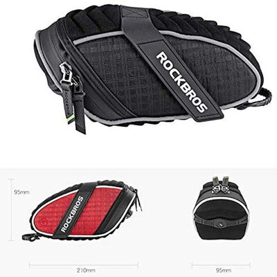 Decopatent PRO Zadeltas Racefiets - Zadeltas Mountainbike - Mtb - Koersfiets - Fietstassen - Waterdicht - Wielrennen tas - Rood